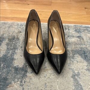 Ralph Lauren Black Leather Pumps